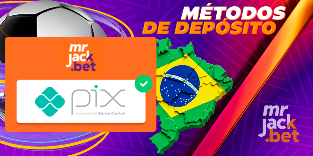 Métodos de depósito no site da MrJackBet Brasil